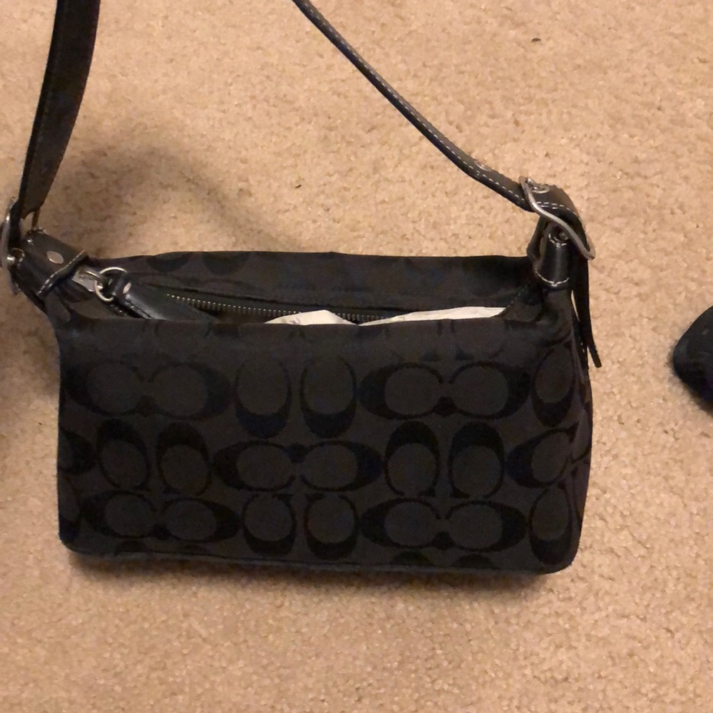 Black coach purse